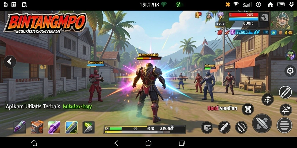 Tampilan UI BINTANGMPO yang modern dan user-friendly.