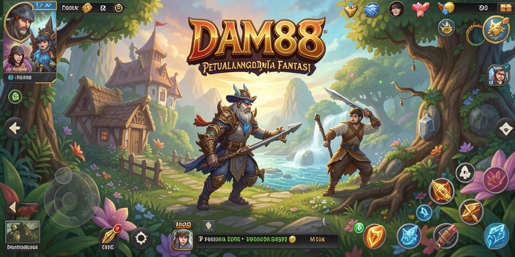 Tampilan action epik di dunia RPG DAM88.