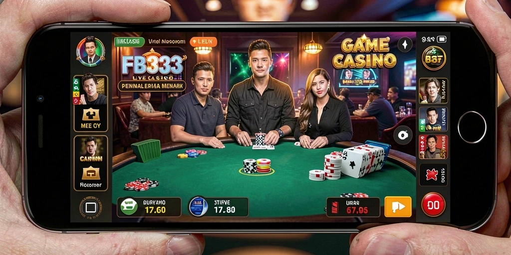 Gameplay Live Casino yang mendebarkan dalam FB333.