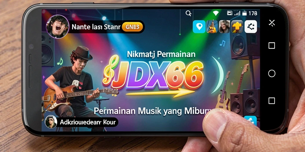 Tampilan gameplay <strong>IDX66</strong> yang memukau dan interaktif di dunia musik.