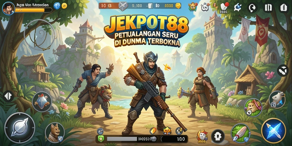 Gameplay seru di dunia terbuka JEKPOT88 dengan visual menawan.
