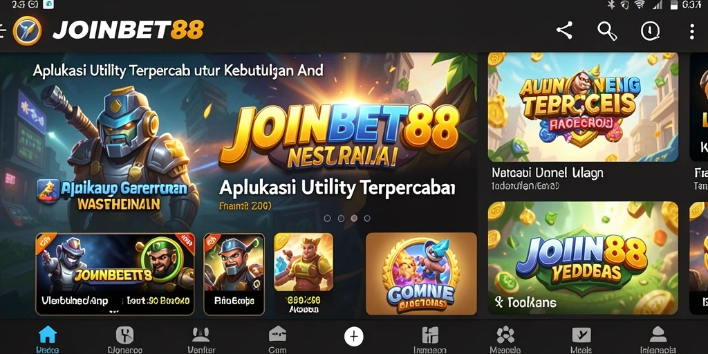 Tampilan antarmuka pengguna JOINBET88 yang sederhana dan fungsional.