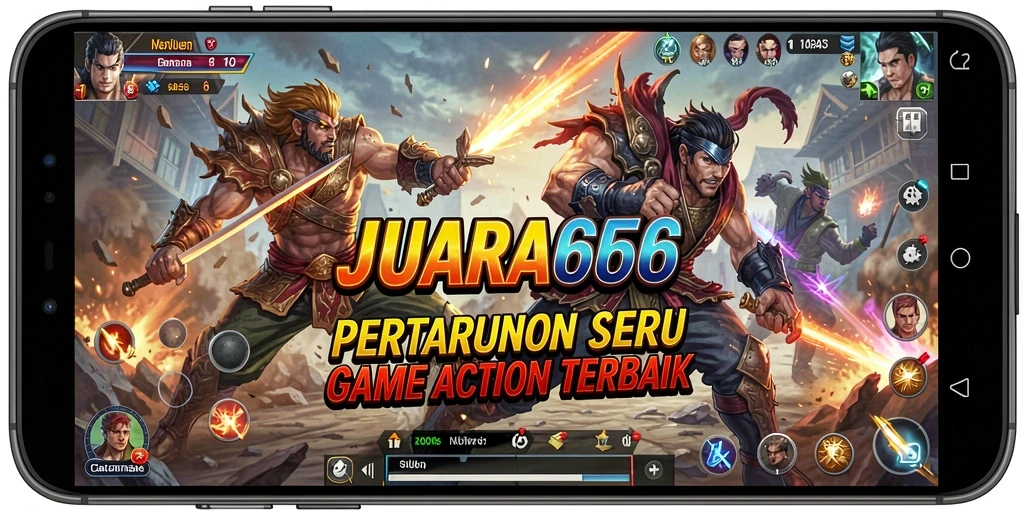 Tampilan gameplay JUARA666 yang penuh aksi dan seru.