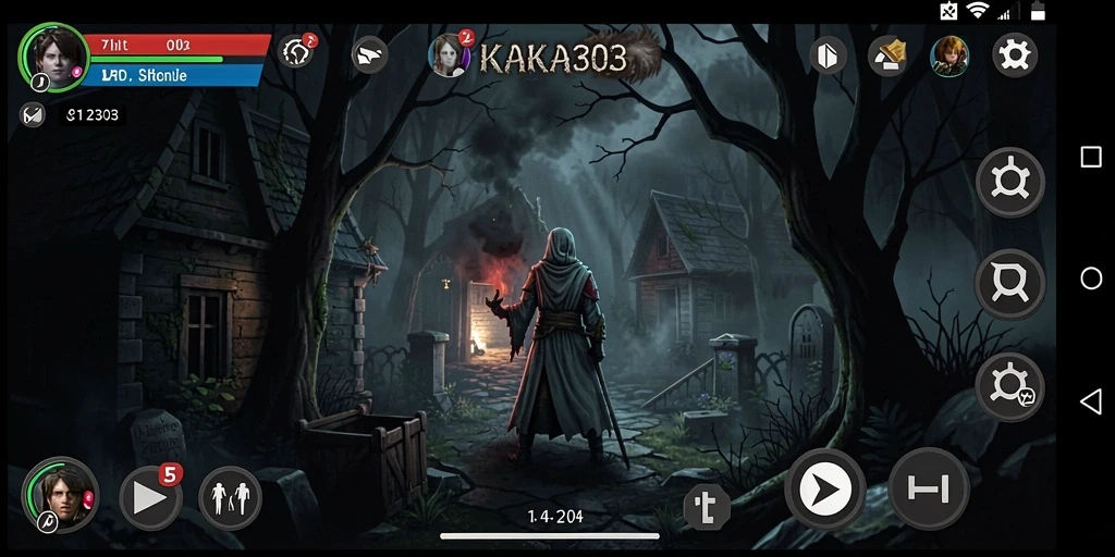 Screenshot menampilkan momen menegangkan dalam KAKA303.