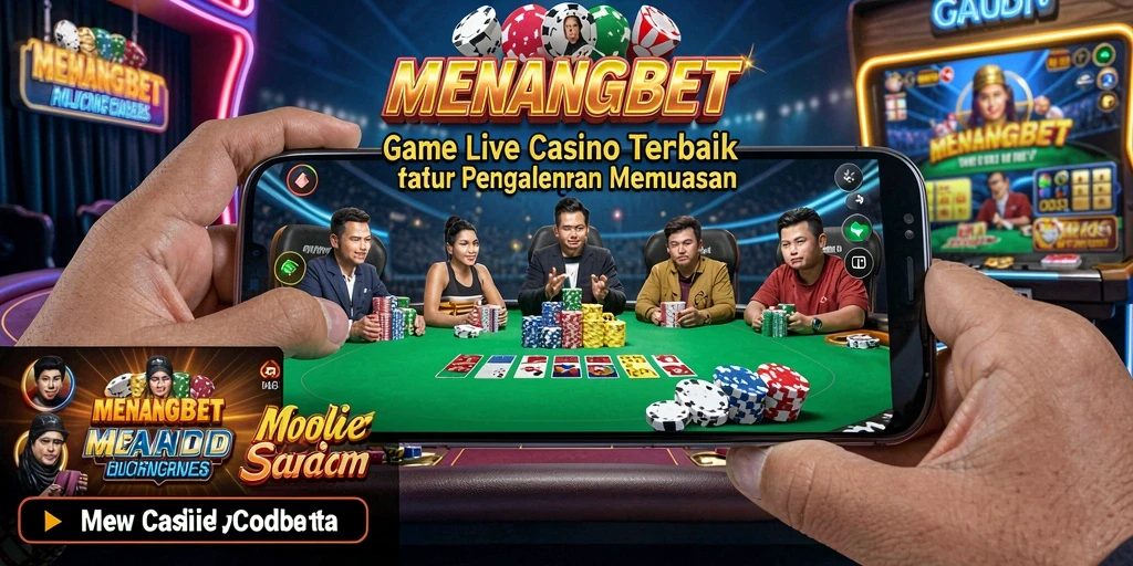 Tampilan menarik dari gameplay Live Casino di MENANGBET.