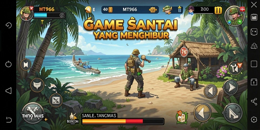 Tampilan gameplay MT966 yang menarik dan penuh warna.