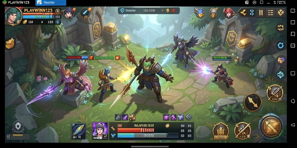 Tampilan gameplay menarik dari PLAYWIN123 dengan strategi mendalam.