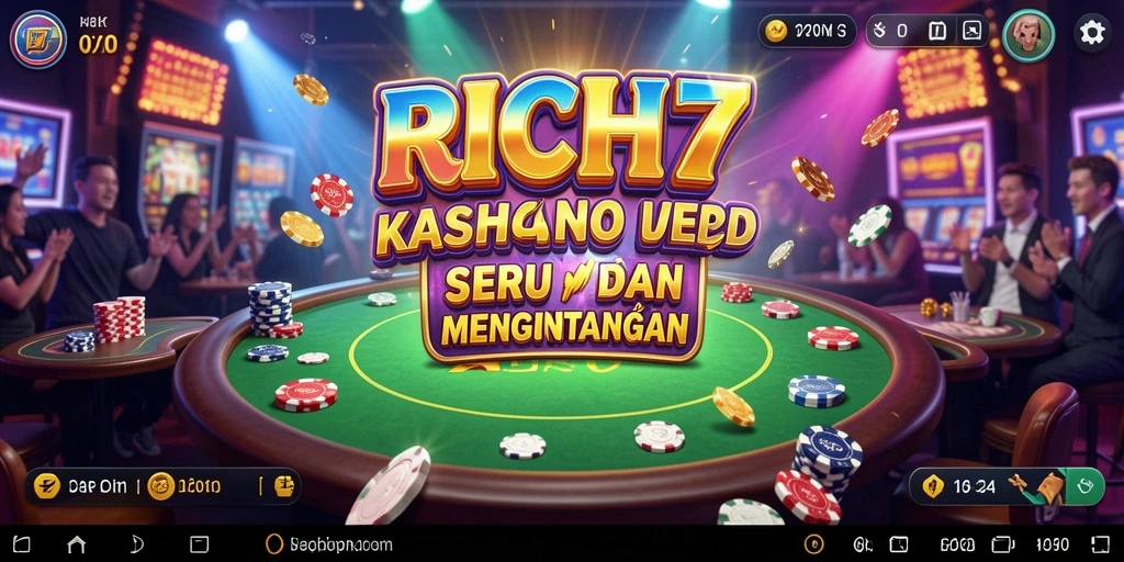 Tampilan screenshot RICH7 yang menampilkan gameplay kasino yang mengasyikkan.