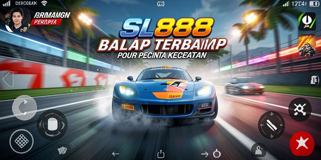 Screenshot kemenangan dari balapan seru di SL888.