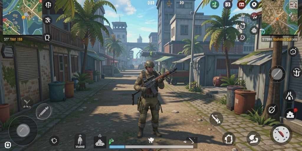 Tangkapan layar gameplay ST789 yang menunjukkan simulasi mendalam dan interaksi karakter.