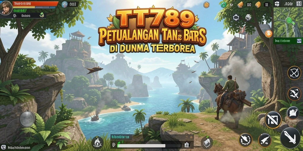 Tangkapan layar utama TT789 menampilkan momen eksplorasi mendebarkan di dunia terbuka.