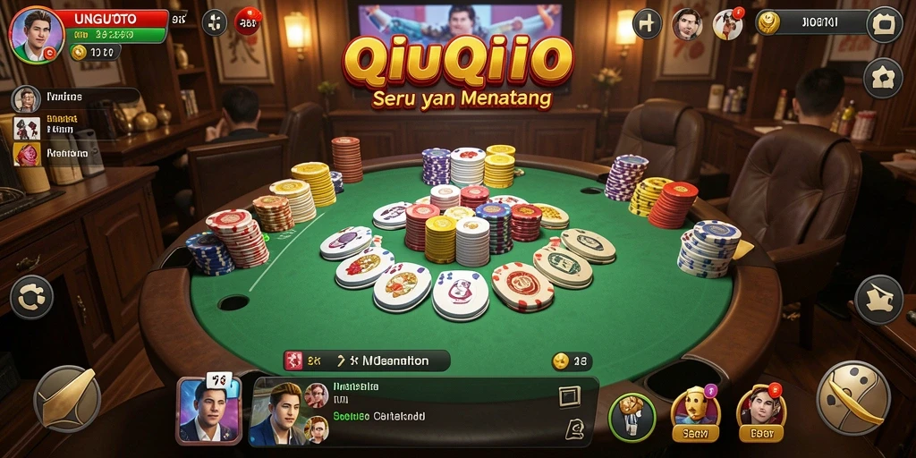 Tampilan gameplay QiuQiu yang menegangkan dan menarik di UNGUTOTO.
