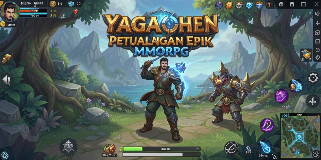 Tangkapan layar YAGAOHEN menampilkan aksi seru dalam dunia MMORPG.